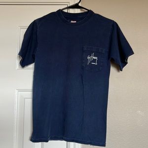 Guy Harvey blue pocket tee small